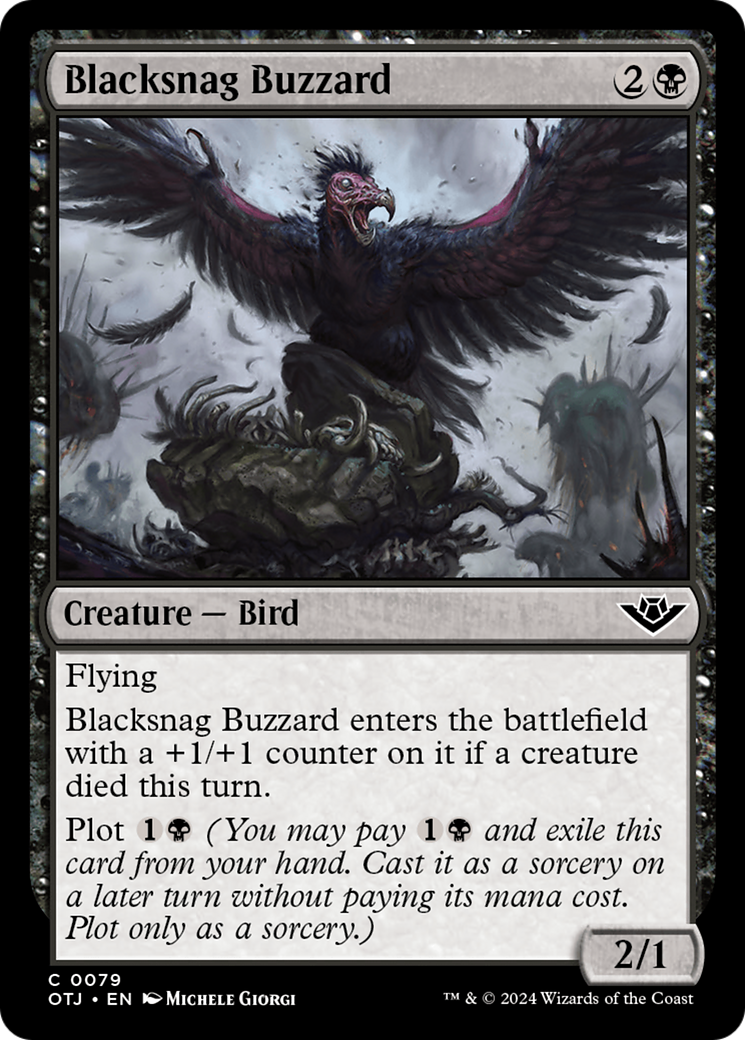 Blacksnag Buzzard [Outlaws of Thunder Junction] | Rook's Games and More