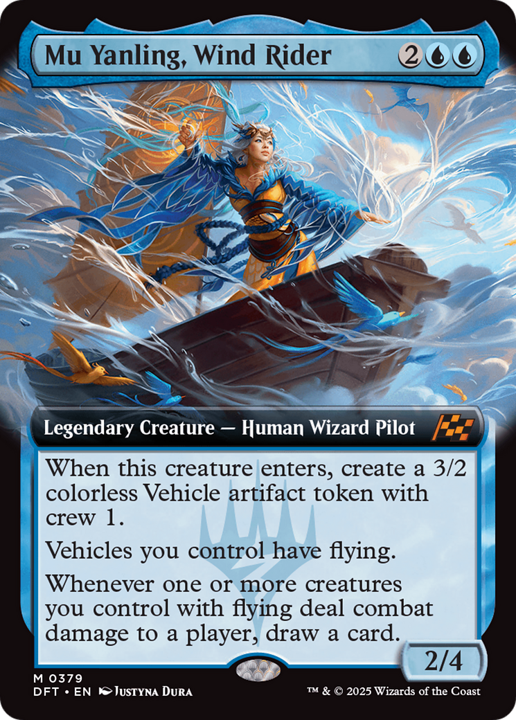 Mu Yanling, Wind Rider (Extended Art) [Aetherdrift] | Rook's Games and More