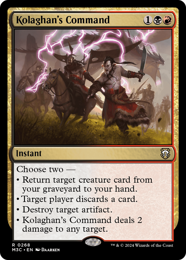 Kolaghan's Command (Ripple Foil) [Modern Horizons 3 Commander] | Rook's Games and More
