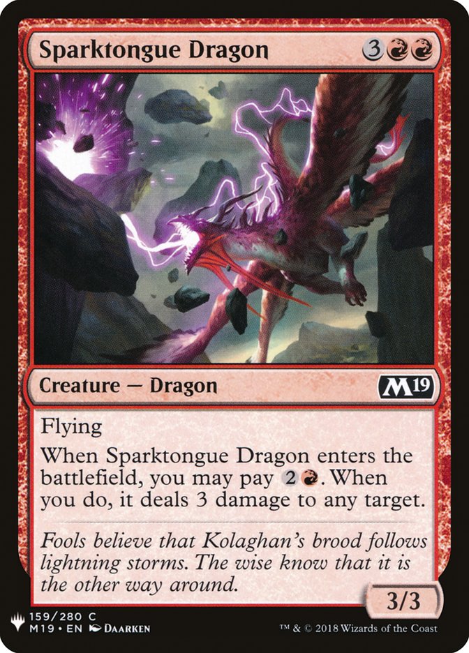 Sparktongue Dragon [Mystery Booster] | Rook's Games and More