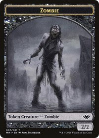 Zombie // Golem Double-Sided Token [Modern Horizons Tokens] | Rook's Games and More