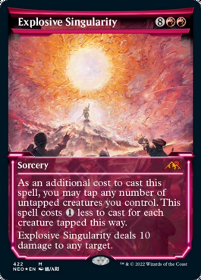 Explosive Singularity (Showcase) (Foil Etched) [Kamigawa: Neon Dynasty] | Rook's Games and More