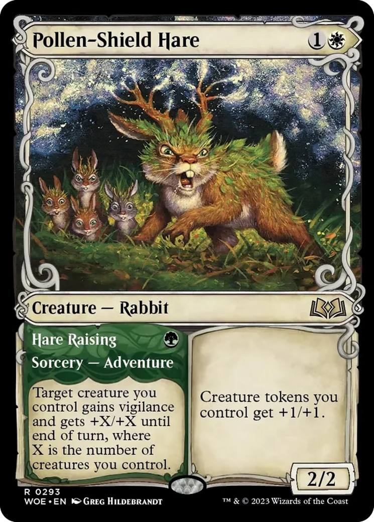 Pollen-Shield Hare // Hare Raising (Showcase) [Wilds of Eldraine] | Rook's Games and More