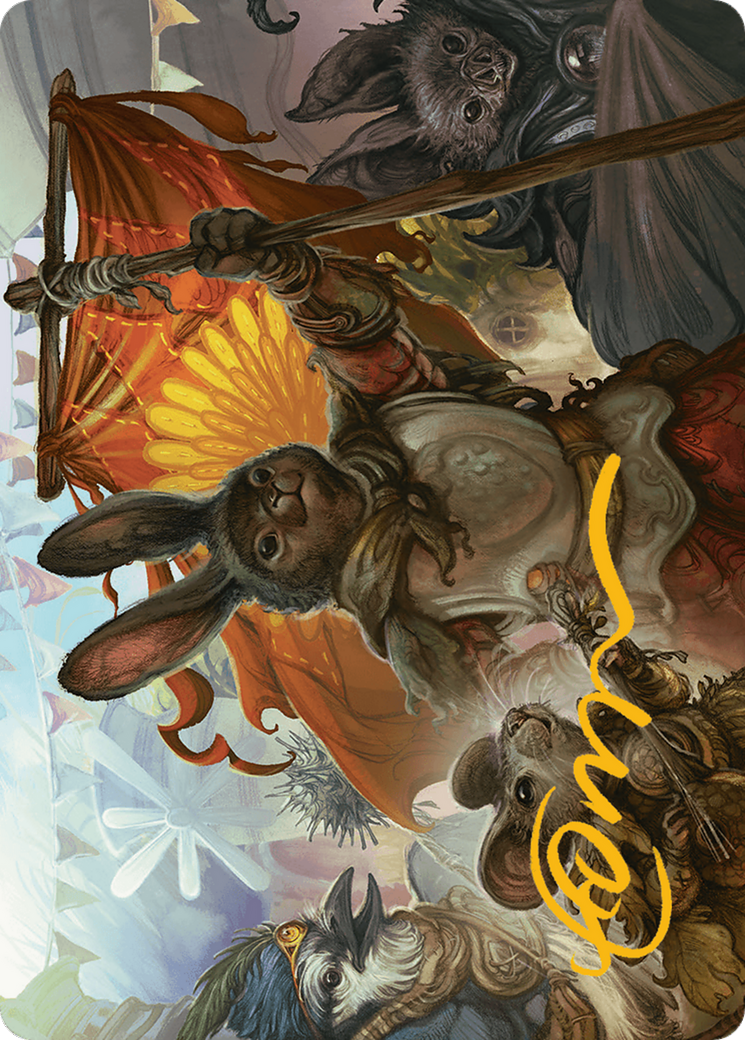 Valley Questcaller 2 Art Card (Gold-Stamped Signature) [Bloomburrow Art Series] | Rook's Games and More