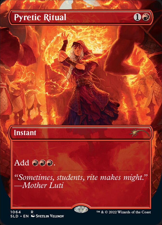 Pyretic Ritual (Borderless) [Secret Lair Drop Series] | Rook's Games and More