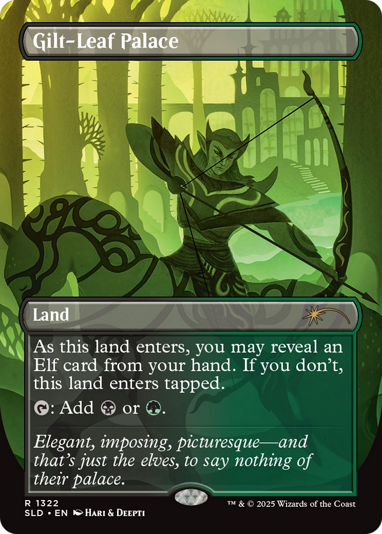 Gilt-Leaf Palace (Rainbow Foil) [Secret Lair Drop Series] | Rook's Games and More