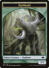 Goblin (010) // Elephant (012) Double-Sided Token [Modern Horizons Tokens] | Rook's Games and More
