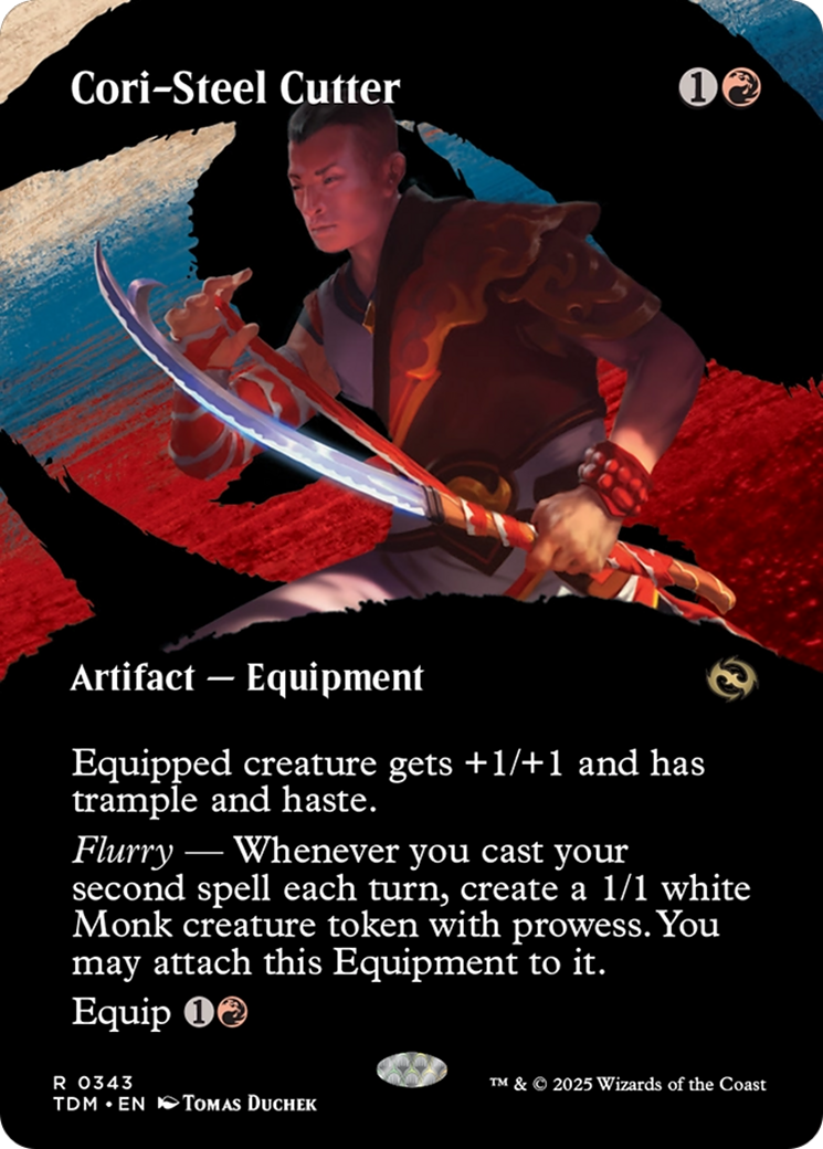 Cori-Steel Cutter (Borderless) [Tarkir: Dragonstorm] | Rook's Games and More