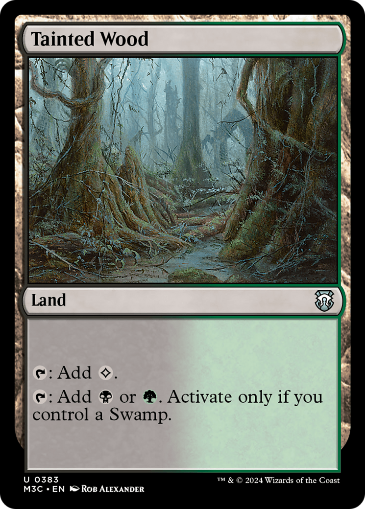 Tainted Wood (Ripple Foil) [Modern Horizons 3 Commander] | Rook's Games and More