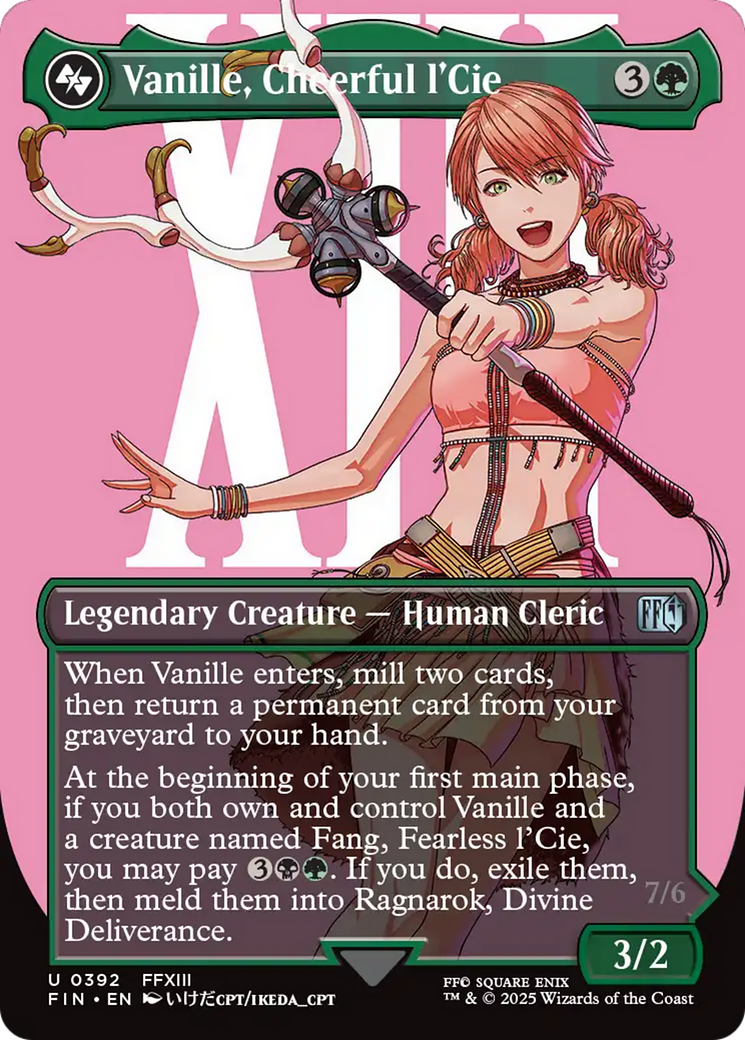 Vanille, Cheerful l'Cie // Ragnarok, Divine Deliverance (Borderless) [FINAL FANTASY] | Rook's Games and More