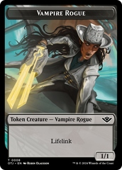 Treasure // Vampire Rogue Double-Sided Token [Outlaws of Thunder Junction Tokens] | Rook's Games and More