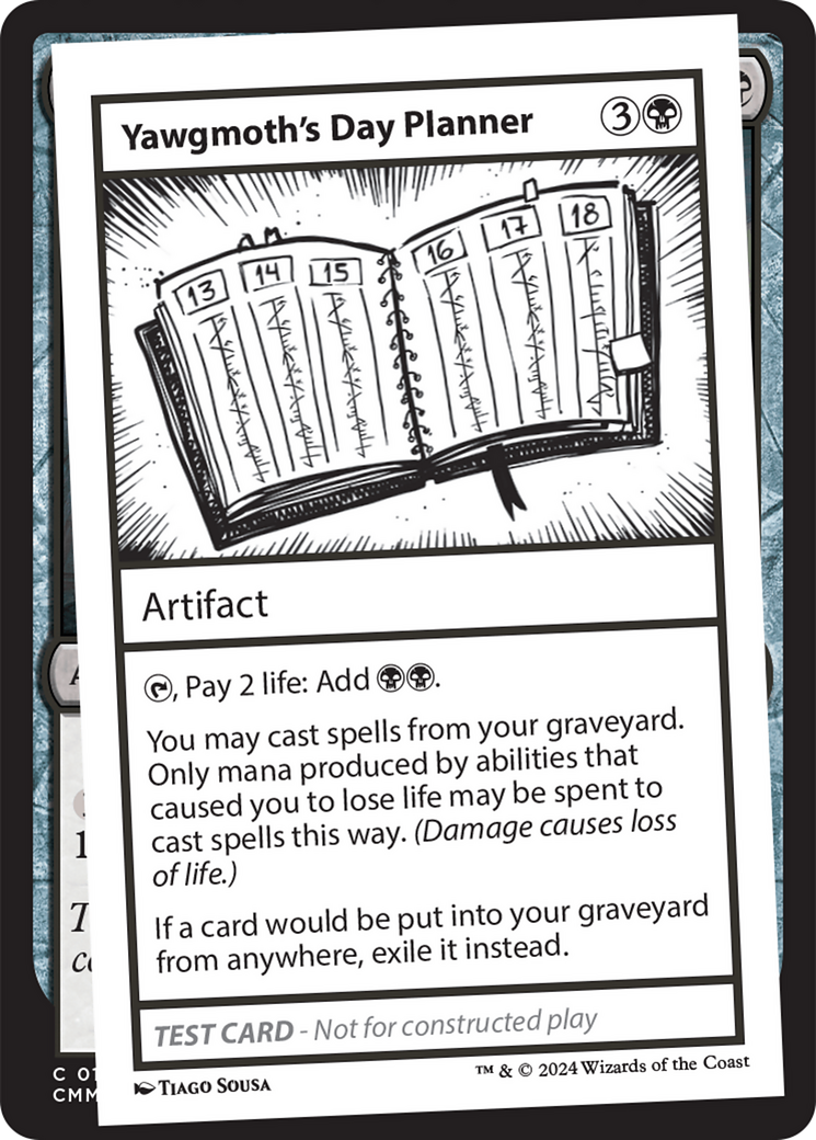 Yawgmoth's Day Planner [Mystery Booster 2 Playtest Cards] | Rook's Games and More