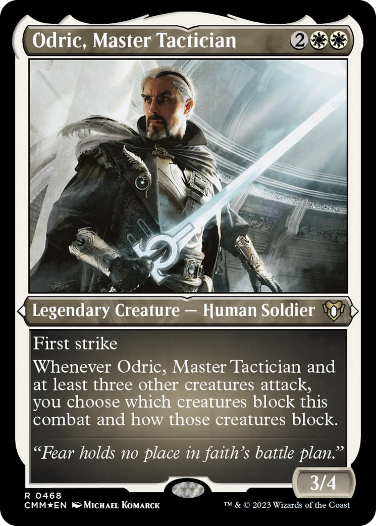 Odric, Master Tactician (Foil Etched) [Commander Masters] | Rook's Games and More