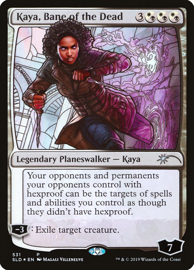 Kaya, Bane of the Dead (Stained Glass) [Secret Lair Drop Promos] | Rook's Games and More