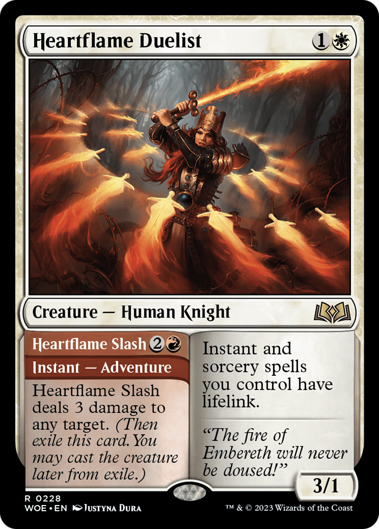 Heartflame Duelist // Heartflame Slash [Wilds of Eldraine] | Rook's Games and More