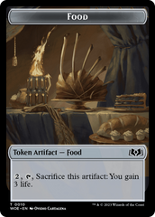 Treasure // Food (0010) Double-Sided Token [Wilds of Eldraine Tokens] | Rook's Games and More