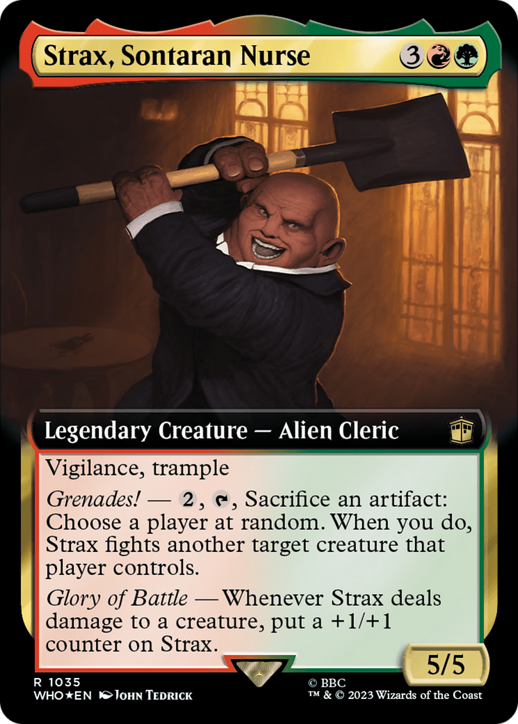 Strax, Sontaran Nurse (Extended Art) (Surge Foil) [Doctor Who] | Rook's Games and More