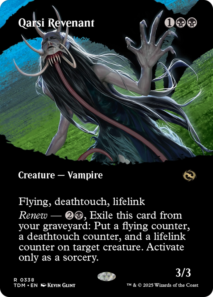 Qarsi Revenant (Borderless) [Tarkir: Dragonstorm] | Rook's Games and More