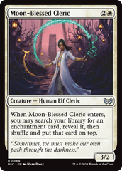 Moon-Blessed Cleric [Duskmourn: House of Horror Commander] | Rook's Games and More