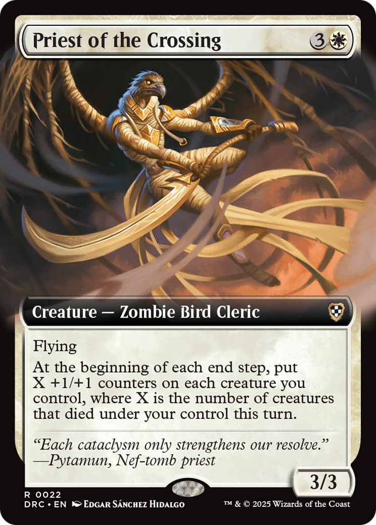Priest of the Crossing (Extended Art) [Aetherdrift Commander] | Rook's Games and More