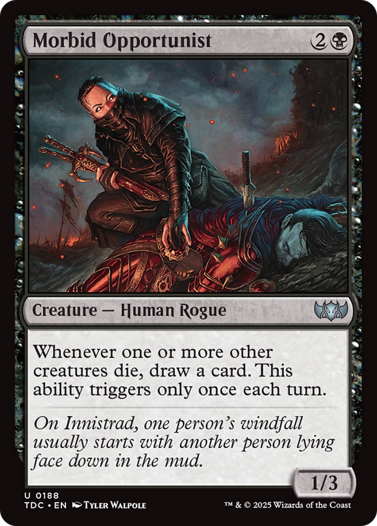 Morbid Opportunist [Tarkir: Dragonstorm Commander] | Rook's Games and More