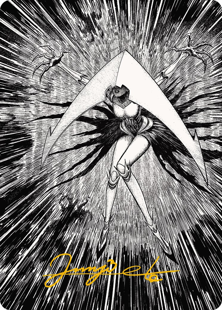 Elesh Norn, Mother of Machines 2 Art Card (Gold-Stamped Signature) [Phyrexia: All Will Be One Art Series] | Rook's Games and More