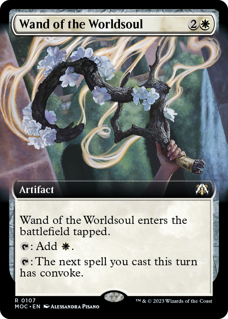 Wand of the Worldsoul (Extended Art) [March of the Machine Commander] | Rook's Games and More