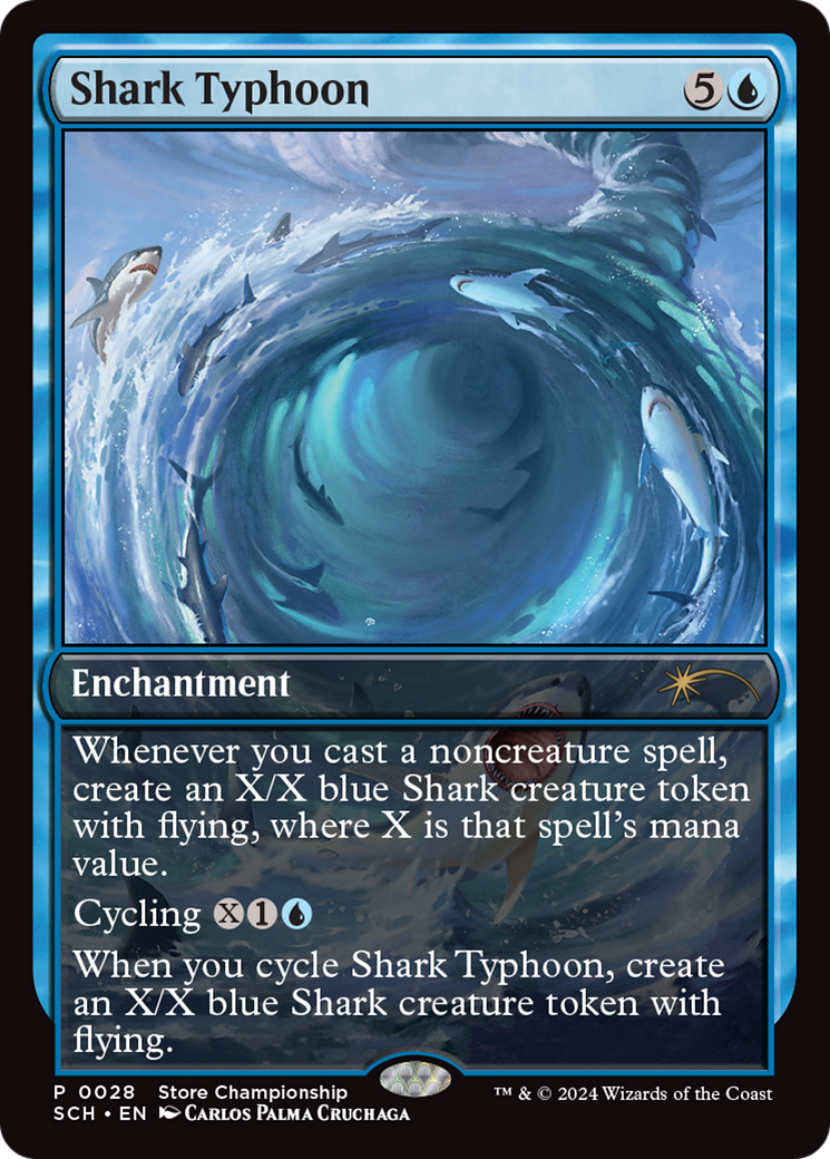 Shark Typhoon (Store Championship) [Bloomburrow Promos] | Rook's Games and More