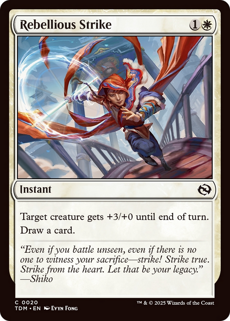 Rebellious Strike [Tarkir: Dragonstorm] | Rook's Games and More