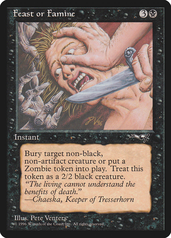Feast or Famine (Face Pressed) [Alliances] | Rook's Games and More