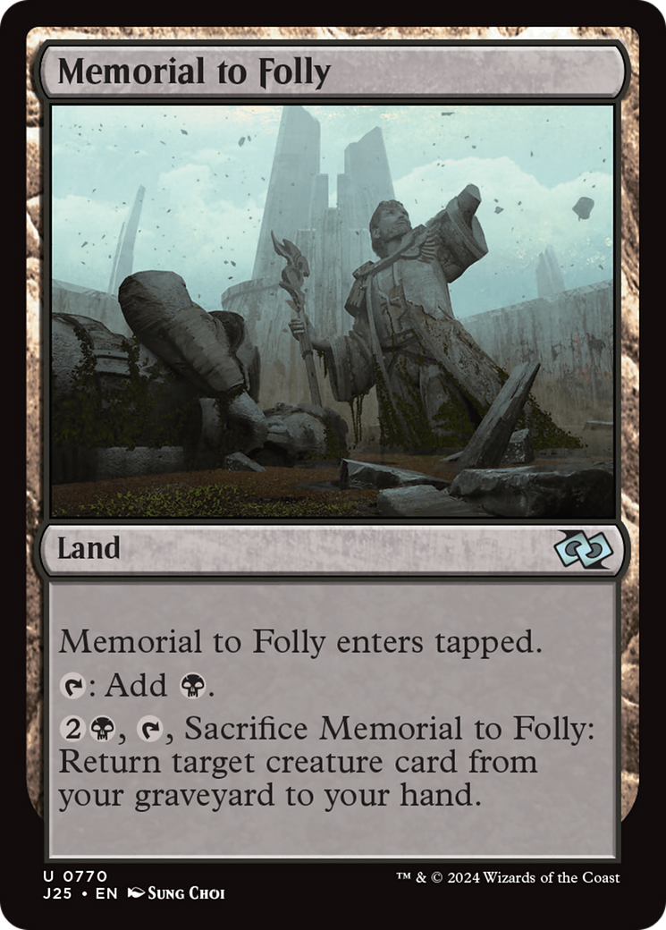 Memorial to Folly [Foundations Jumpstart] | Rook's Games and More