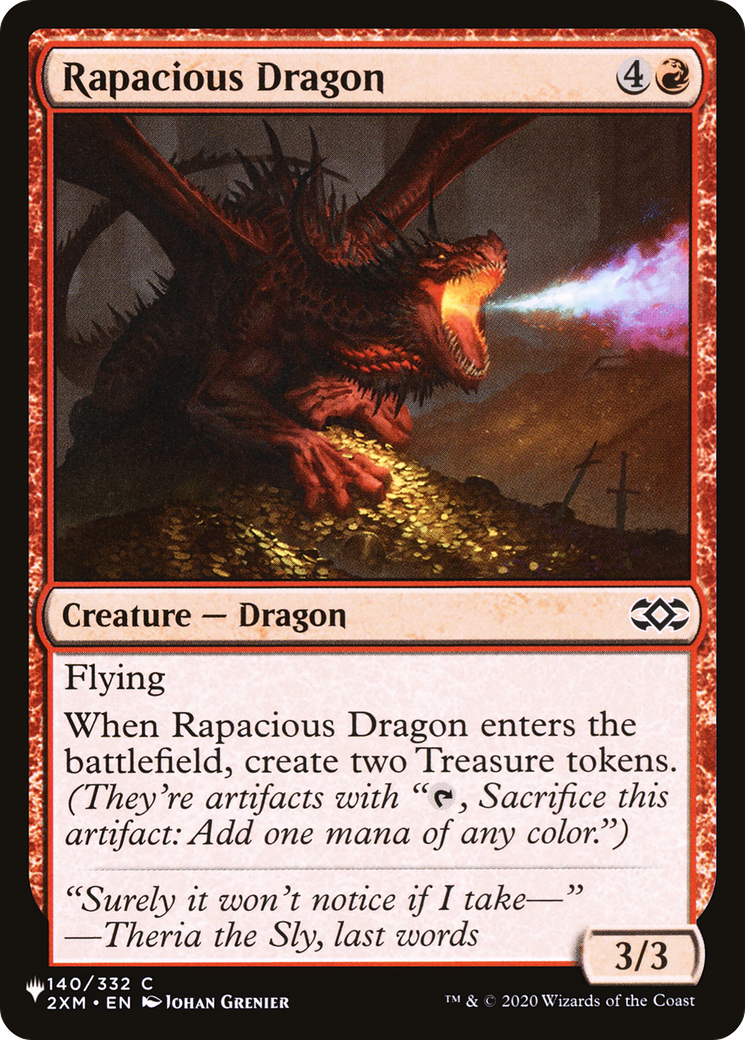 Rapacious Dragon [The List Reprints] | Rook's Games and More