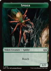 Insect (0012) // Spider Double-Sided Token [Duskmourn: House of Horror Commander Tokens] | Rook's Games and More