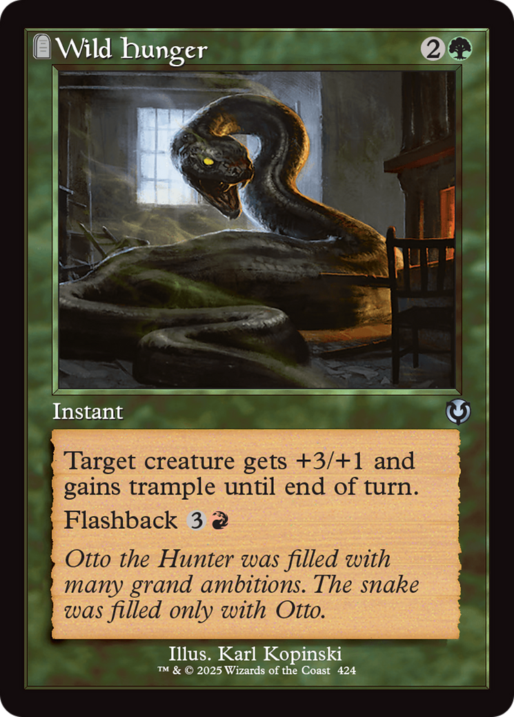 Wild Hunger (Retro Frame) [Innistrad Remastered] | Rook's Games and More