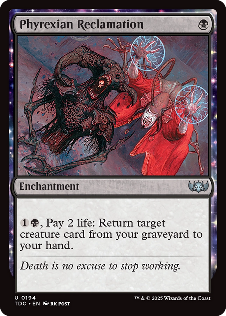 Phyrexian Reclamation [Tarkir: Dragonstorm Commander] | Rook's Games and More