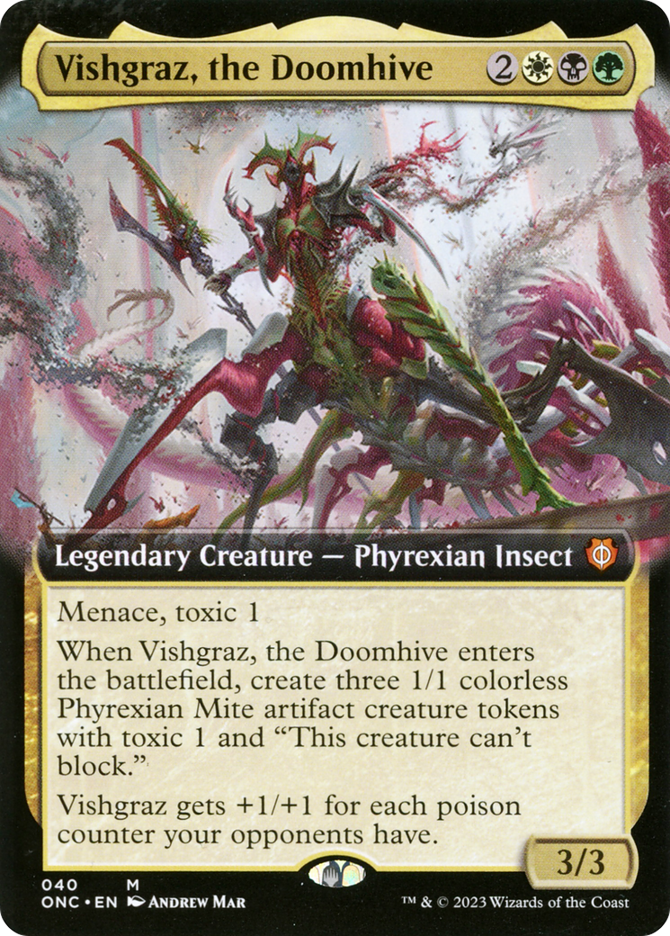 Vishgraz, the Doomhive (Extended Art) [Phyrexia: All Will Be One Commander] | Rook's Games and More