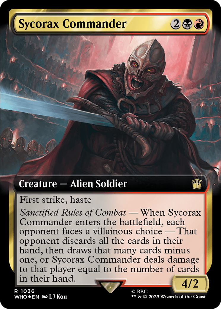 Sycorax Commander (Extended Art) (Surge Foil) [Doctor Who] | Rook's Games and More