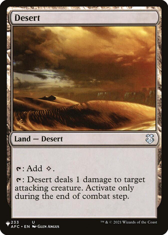 Desert [The List] | Rook's Games and More