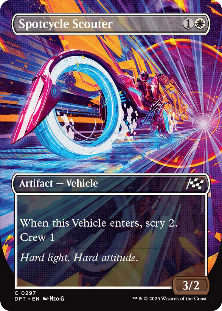 Spotcycle Scouter (Borderless) [Aetherdrift] | Rook's Games and More