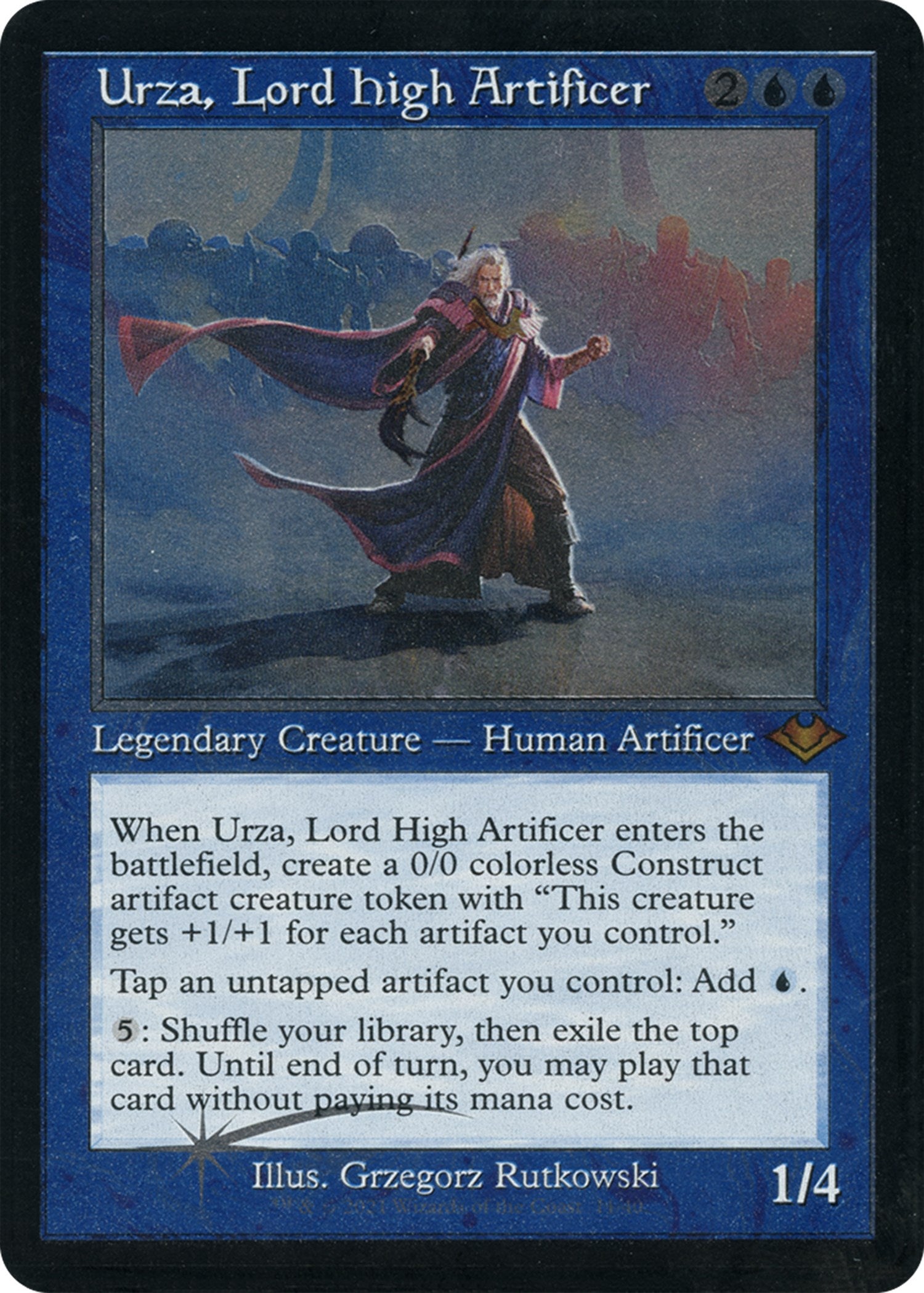 Urza, Lord High Artificer (Retro Foil Etched) [Modern Horizons] | Rook's Games and More