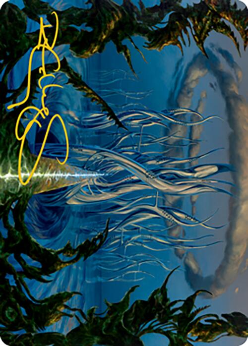 Tanglepool Bridge Art Card (Gold-Stamped Signature) [Modern Horizons 2 Art Series] | Rook's Games and More