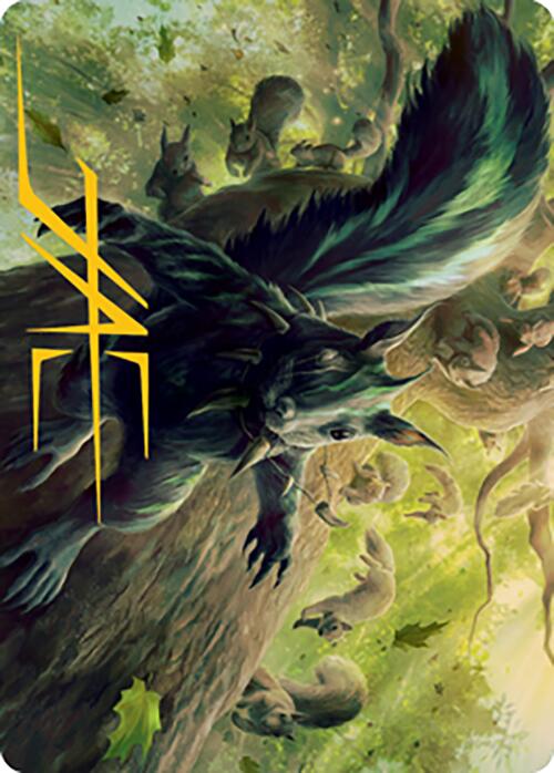 Chatterfang, Squirrel General Art Card (68) (Gold-Stamped Signature) [Modern Horizons 2 Art Series] | Rook's Games and More
