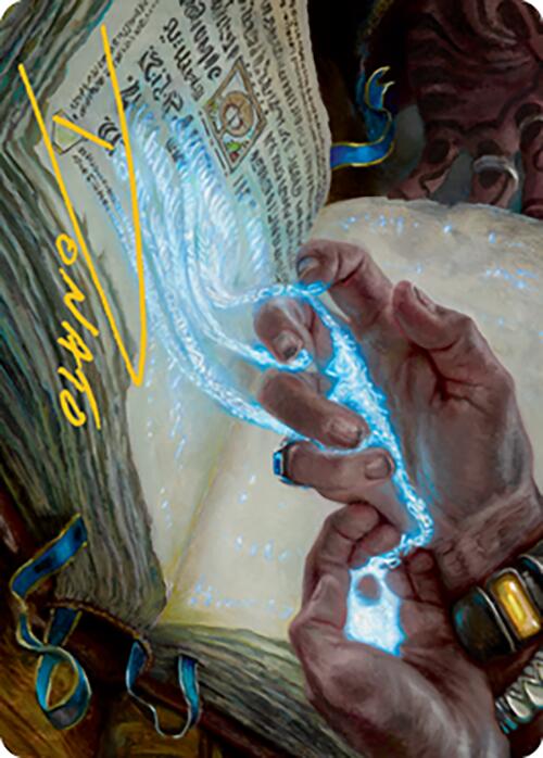 Mystic Redaction Art Card (Gold-Stamped Signature) [Modern Horizons 2 Art Series] | Rook's Games and More