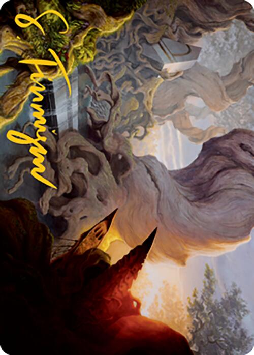 Yavimaya, Cradle of Growth Art Card (Gold-Stamped Signature) [Modern Horizons 2 Art Series] | Rook's Games and More