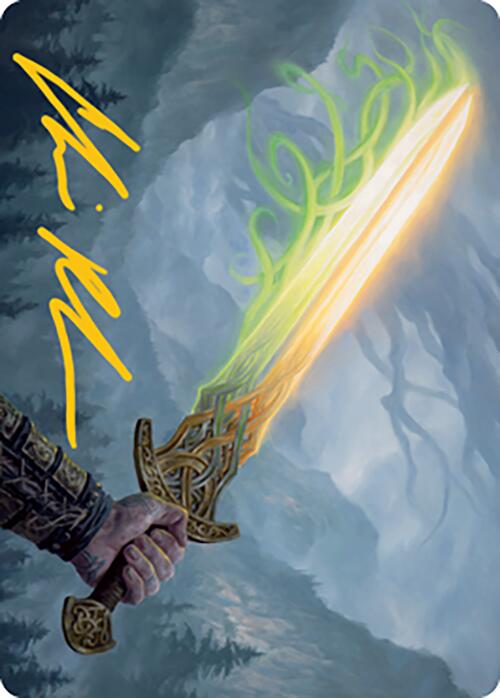 Sword of Hearth and Home Art Card (Gold-Stamped Signature) [Modern Horizons 2 Art Series] | Rook's Games and More