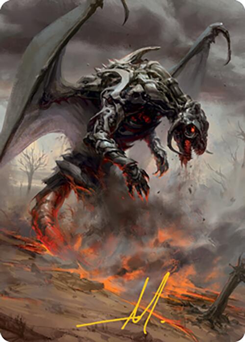Scion of Draco Art Card (Gold-Stamped Signature) [Modern Horizons 2 Art Series] | Rook's Games and More