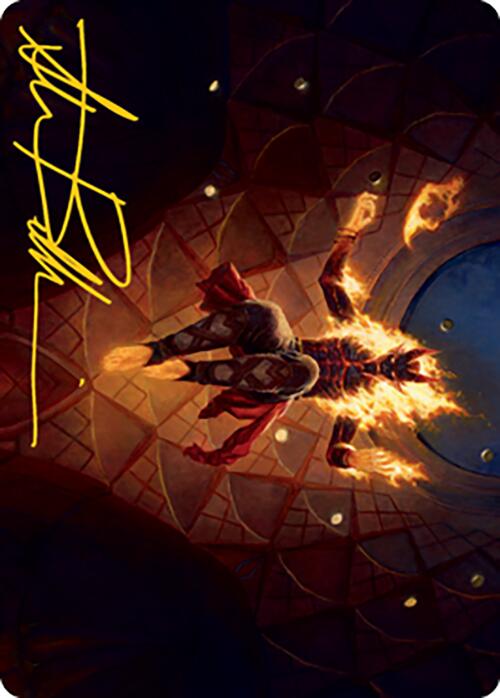 Yusri, Fortune's Flame Art Card (Gold-Stamped Signature) [Modern Horizons 2 Art Series] | Rook's Games and More