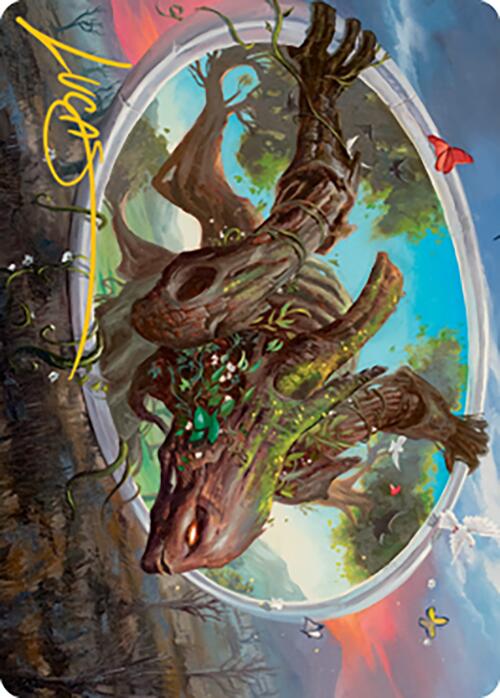 Gaea's Will Art Card (Gold-Stamped Signature) [Modern Horizons 2 Art Series] | Rook's Games and More