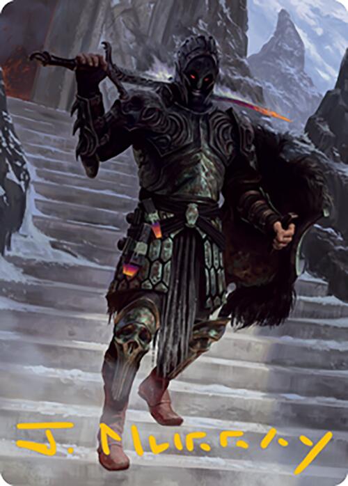 Dakkon, Shadow Slayer Art Card (49) (Gold-Stamped Signature) [Modern Horizons 2 Art Series] | Rook's Games and More