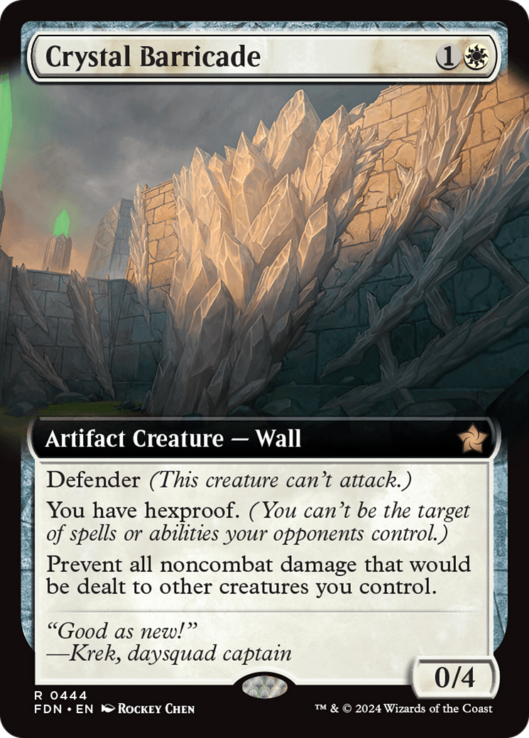 Crystal Barricade (Extended Art) [Foundations] | Rook's Games and More